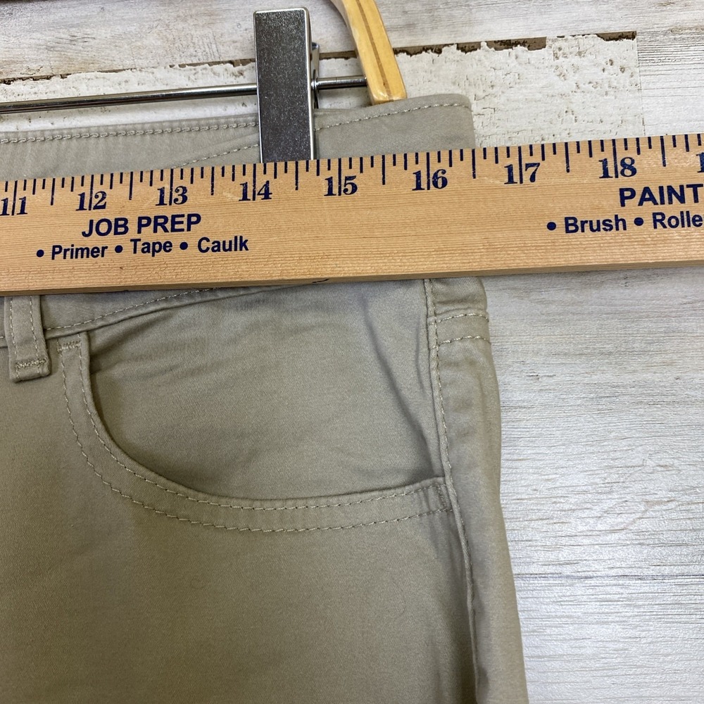 Riders by Lee Pants Women 12 Long Beige Straight Leg Mid-Rise Slimming Chino - Picture 9 of 11